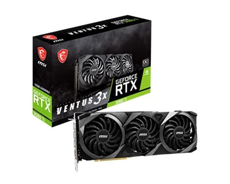 Msi Ventus 3x Oc 12gb Geforce Rtx 3080 Ti Graphics Cards Parts Pc Builds