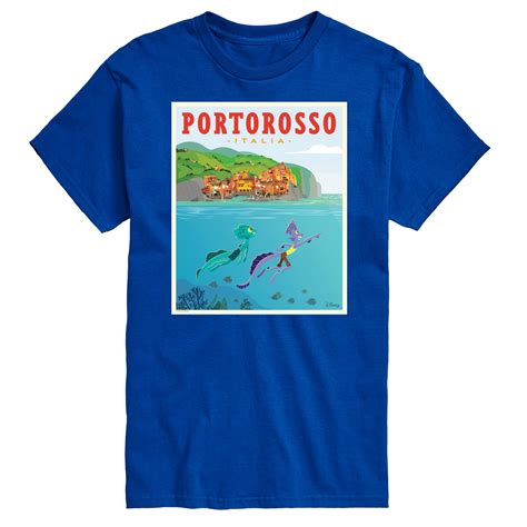 Luca Portorosso Italy Postcard Mens Short Sleeve Graphic T Shirt