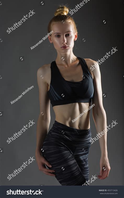 Beautiful Sexy Blonde Woman Perfect Athletic Stock Photo 455713426 Shutterstock