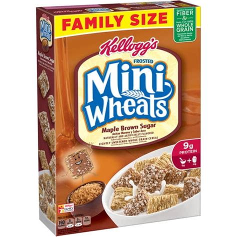 Kelloggs Frosted Mini Wheats Maple Brown Sugar Cereal 21 Oz