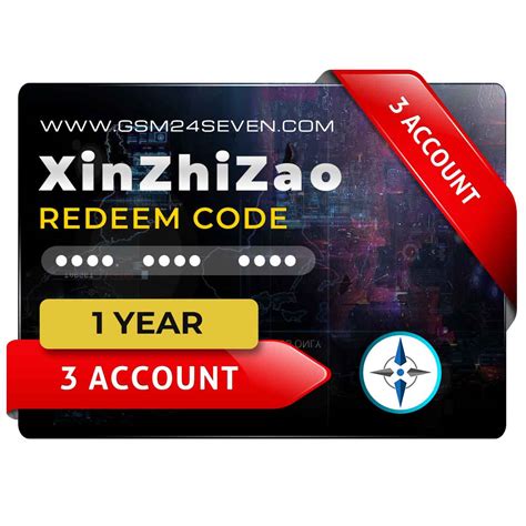 XinZhiZao (XZM) 3 account/1 Year - Redeem Code - GSM 24SEVEN