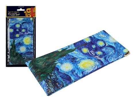 Etui na okulary miękkie V van Gogh Gwiaździsta Noc CARMANI