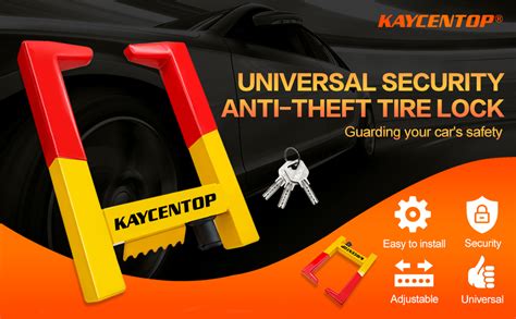 Amazon Kaycentop Universal Security Tire Lock Anti Theft Wheel