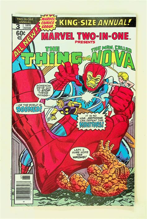 Marvel Two In One King Size Annual The Thing Nova Marvel