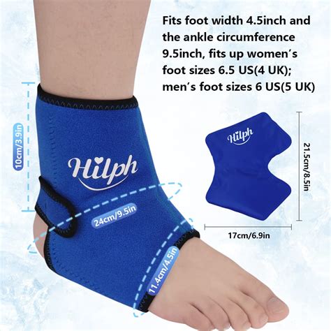 Buy HilphAnkle Ice Pack Hot Cold Compress For Ankle Foot Reusable Ice Pack Compression Wrap