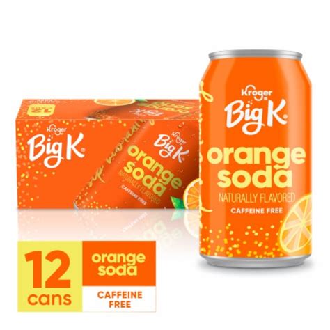 Big K® Orange Caffeine Free Soda Cans, 12 pk / 12 fl oz - Kroger