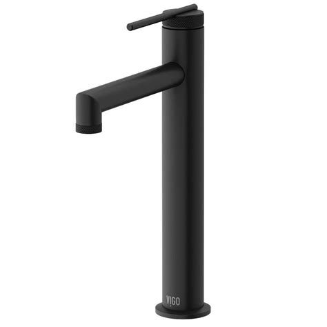 VIGO Sterling Single-Handle Vessel Sink Faucet in Matte Black-VG03032MB ...