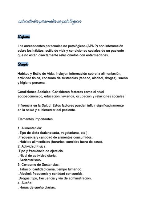 APNP: Influencia de Hábitos y Estilo de Vida en la Salud - Studocu
