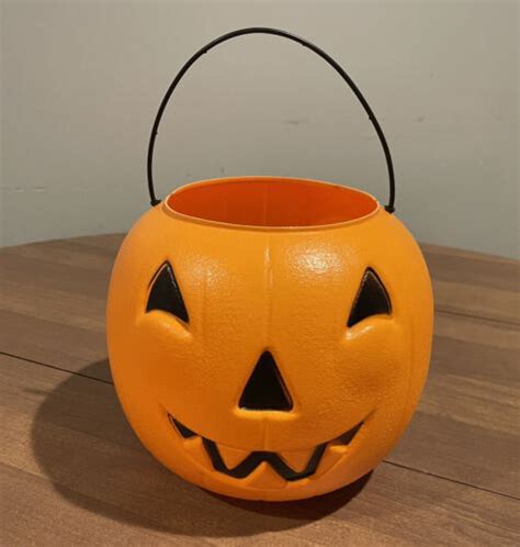 General Foam Plastics Halloween Pumpkin Jack O Lantern Candy Pail