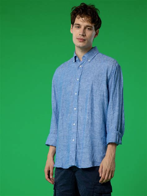 Coveri Collection Camicia Regular Da Uomo In Lino In Offerta A