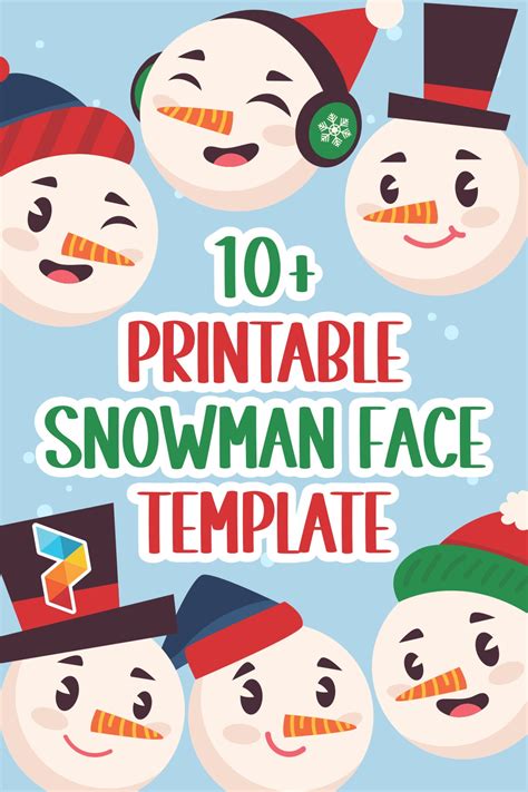 Snowman Face Template 10 Free Pdf Printables Printablee