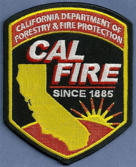 Cal Fire California Forestry And Fire Protection Patch