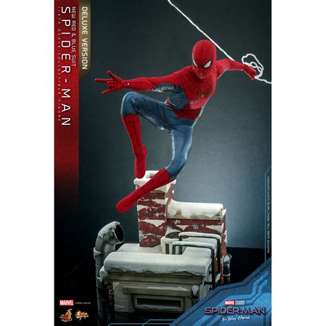 Hot Toys New Red Blue Suit Spider Man Deluxe Version Marvel S Spider Man No Way Home
