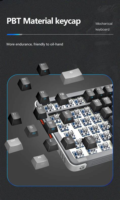 Royal Axe Y Keyboard Mechanical Gaming Keyboard Mode Wireless Hot Kprepublic