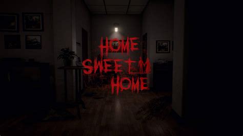 Download Creepy Home Sweet Home On Dark Room Wallpaper