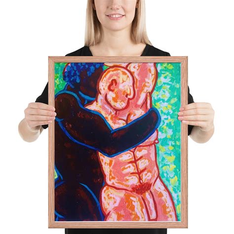 COUPLED Male Erotic Art Gay Wall Art Buff Alpha Male Art Male Nude Art Gay Pop Art Queer Art Etsy