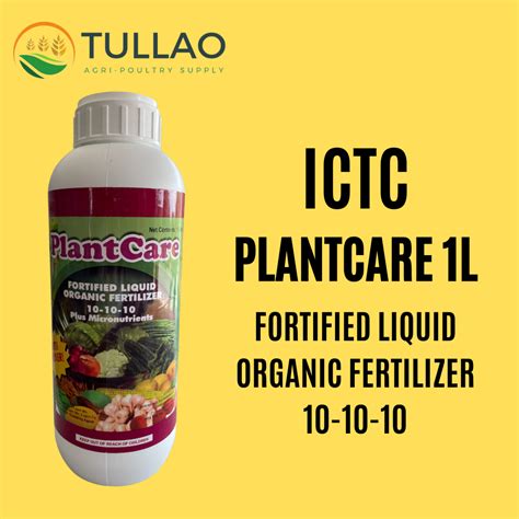 Plantcare Fortified Liquid Organic Fertilizer 10 10 10 1l Lazada Ph