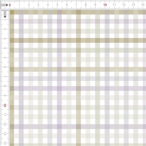 Tecido Tricoline Digital Xadrez Pastel Avimor Tecidos