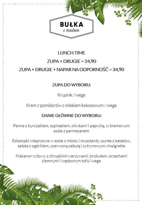 Menu At Bu Ka Z Mas Em Zwyci Ska Restaurant Wroc Aw Zwyci Ska