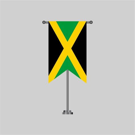 Premium Vector Illustration Of Jamaika Flag Template