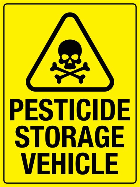 Pesticide Storage Vehicle Sign – New Signs