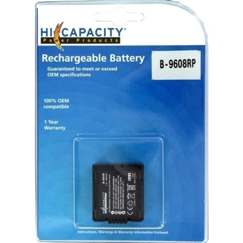 Best Buy Battery Biz Hi Capacity Lithium Ion Camcorder Battery B 9608RP