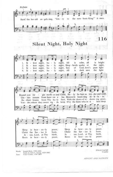 African Methodist Episcopal Church Hymnal 116 Silent Night Holy Night