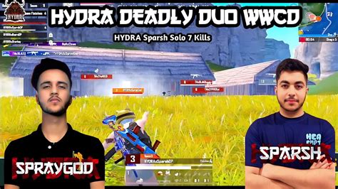 Hydra Deadly Duo Gets Chicken Dinner Hydra Sparsh Solo Kills