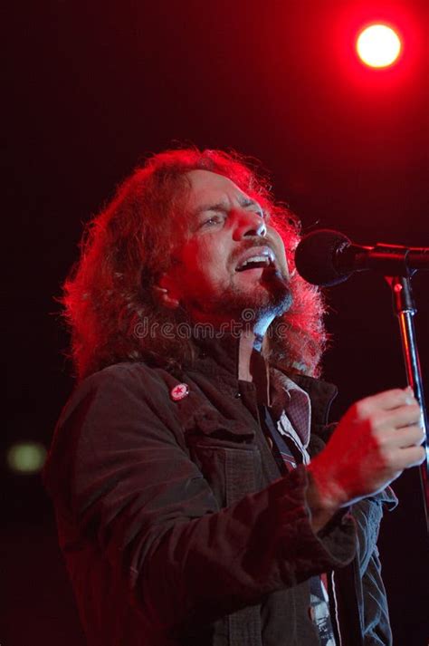 Pearl Jam , the Singer of Pearl Jam, Eddie Vedder, during the Concert