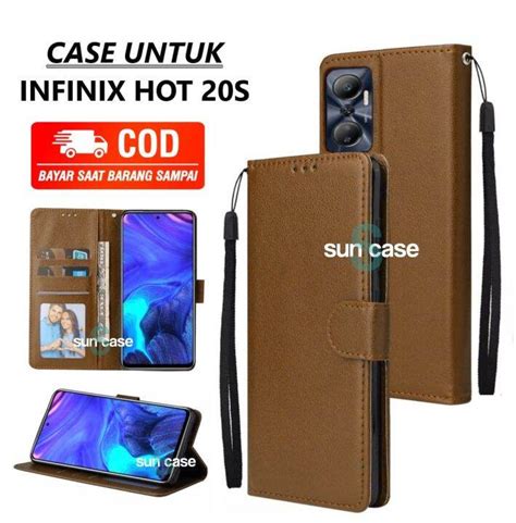 Casing Infinix Hot S Model Flip Buka Tutup Case Kulit Ada Tempat Foto Dan Kartu Juga Tali Hp