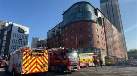 Fire Crews Rescue 12 People From Birmingham High Rise Blaze Bbc News