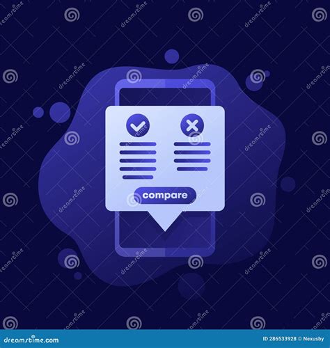 Pros And Cons Mobile App Vector Design Stock Vector Illustration Of