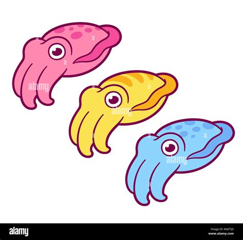 Cute Cartoon Kawaii Drawing Octopus