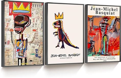 Amazon Framed Basquiat Wall Art Basquiat Poster Jean Michel