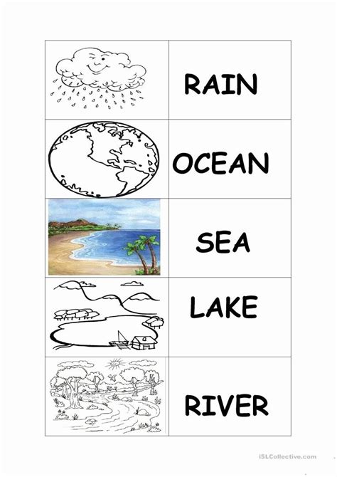 Sources Of Water Worksheet For Kindergarten