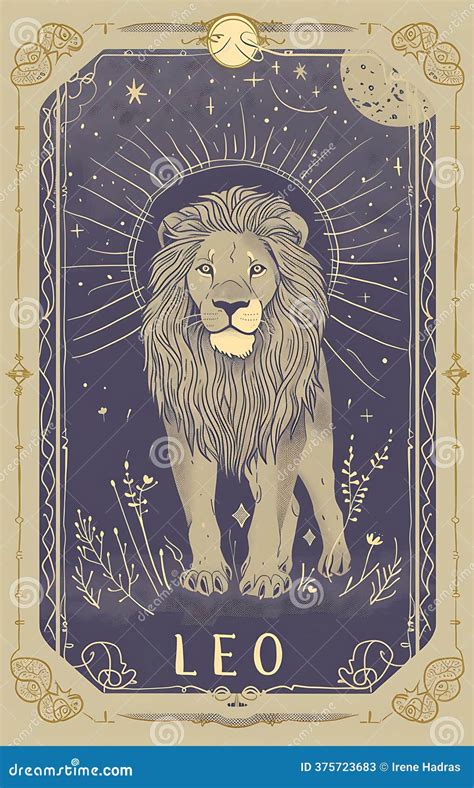 An Artistic Depiction Of A Lion, Symbolizing The Zodiac Sign Leo