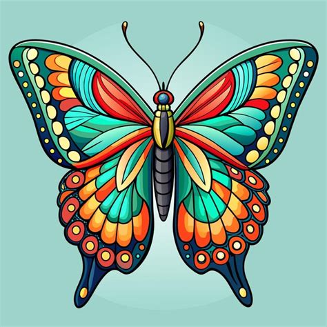 Lindo Vector De Dibujos Animados De Mariposas Para Habitaciones