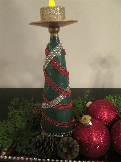 Diy Christmas Tree Candle Holder My Frugal Christmas