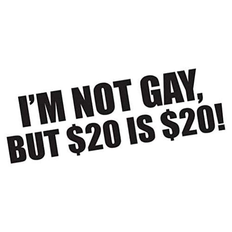Amazon I M Not Gay Funny Bumper Sticker Vinyl Decal Dope JDM Prank Sticker Car Truck Window