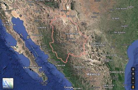 Mapa De Chihuahua Con Municipios Estado De Chihuahua México Mapastop