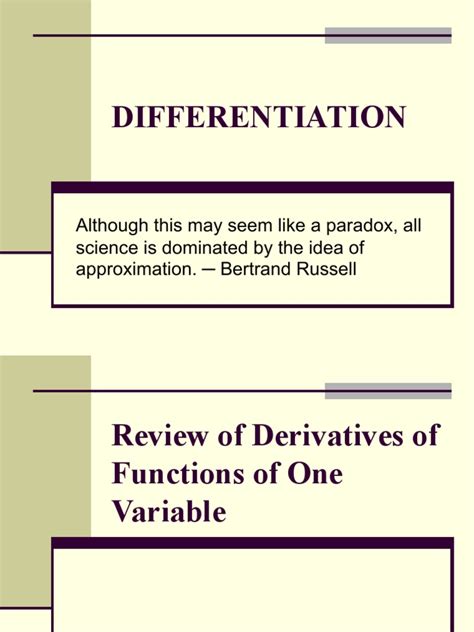 Differentiation | PDF | Derivative | Economic Equilibrium