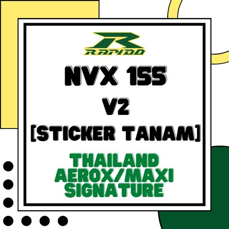 Yamaha Nvx V Thai Aerox Maxi Signature Rapido Body Cover Set