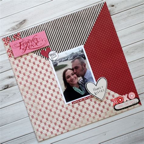 Forever In Love Valentines Scrapbook Layout Scrapbookingstore