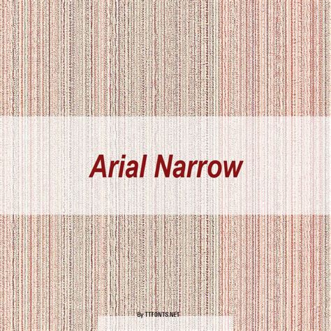 Arial Narrow Bold Italic Truetype Font