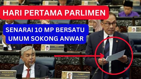 Senarai Mp Bersatu Sokong Anwar Kejutan Besar Hari Ke Sidang