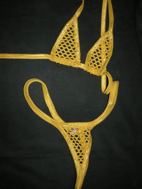 Fishnet MegaNet Extreme Micro Mini Bikini 1 2 Strap Etsy