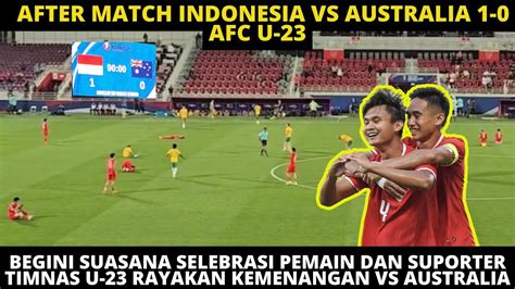 Sujud Syukur Haru Pemain Timnas U Merayakan Kemenangan Indonesia Vs