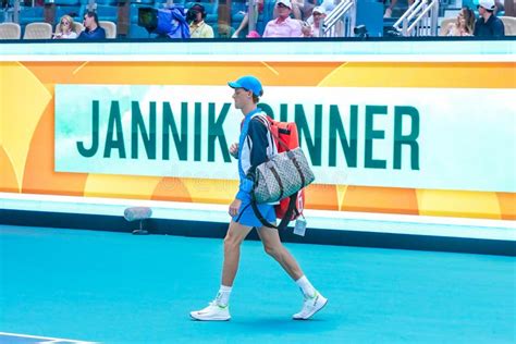 Jannik Sinner Of Italy Enters The Hard Rock Stadium Before Men S Final