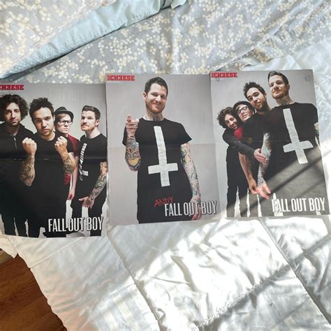 Three Fall Out Boy posters! Originally from Big... - Depop