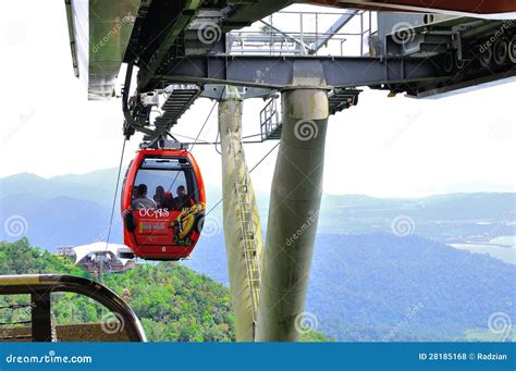 Cable Car in Langkawi Island Editorial Stock Photo - Image of panoramic ...